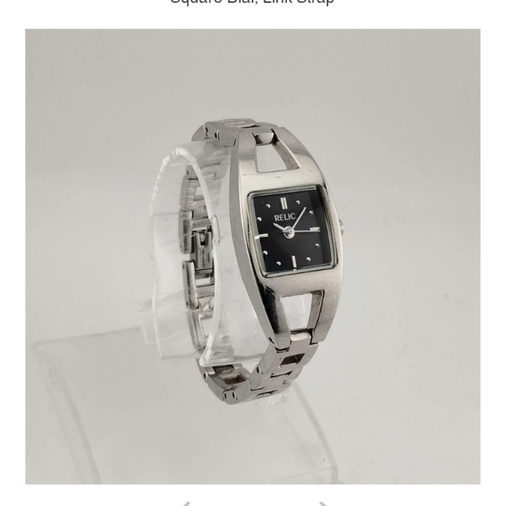 Relic Silver Watch with Vintage Design